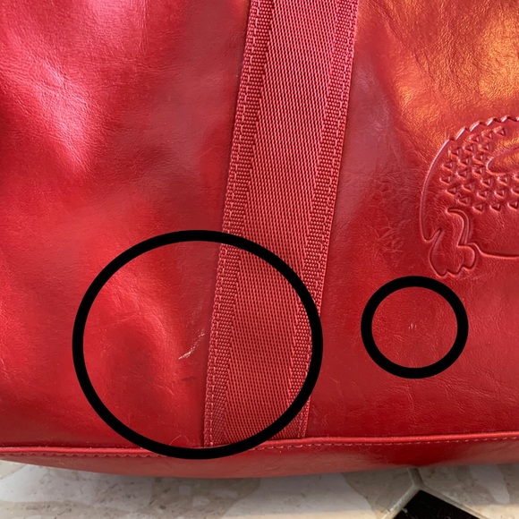 Red Lacoste Sport Bag Retro - Picture 13 of 13